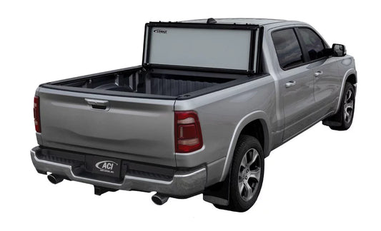 LOMAX 2019-2024 Fits Dodge Ram 1500 5' 7 Box except Multifunction Tailgate Black Urethane Single Tonneau Cover G3040039