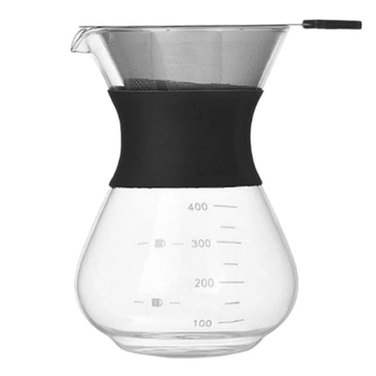 Portable Pour Over Coffee Utensils for Kitchen Home Espresso Pot+Filter