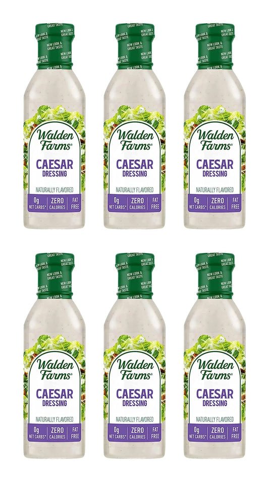 Walden Farms Salad Dressing Caesar 12 Oz (Pack of 6)