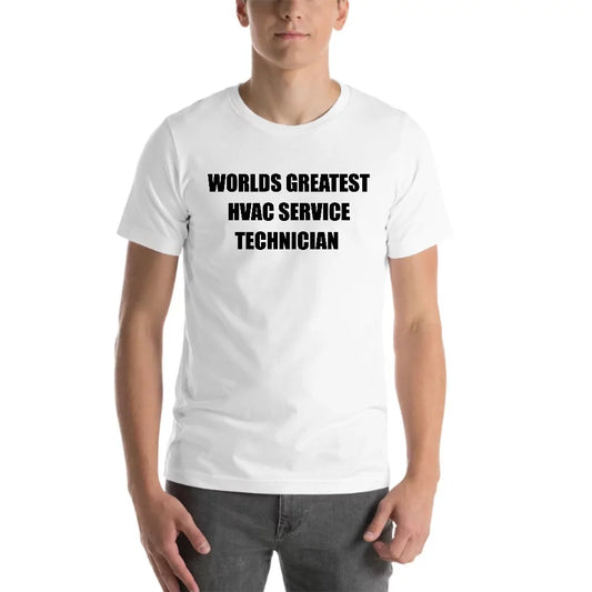 2XL Worlds Greatest Hvac Service Technician Short Sleeve Cotton T-Shirt By Undefined Gifts