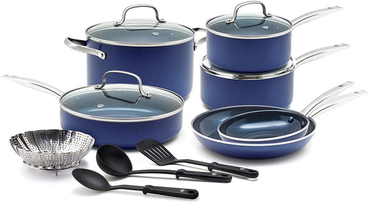 Blue Diamond Pan CC001951-001 Cookware-Set, 14 Piece