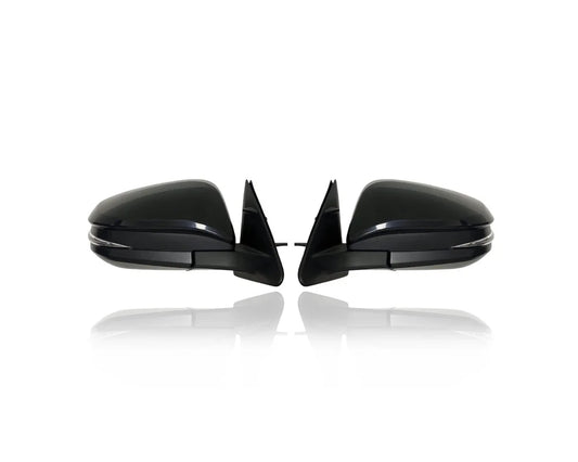 Door Mirror - Compatible/Replacement for '18-19 Toyota Highlander/Hybrid Limited - Heated With Signal Lamp/Blind Spot/Memory, Without Camera - Pair, Set - 879100E340, 879400E320