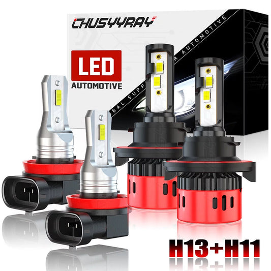 For Jeep Renegade 2015-2018 6000K LED Headlights 9008/H13 High Low Beam + H11/H8/H9 Fog Lights Bulbs