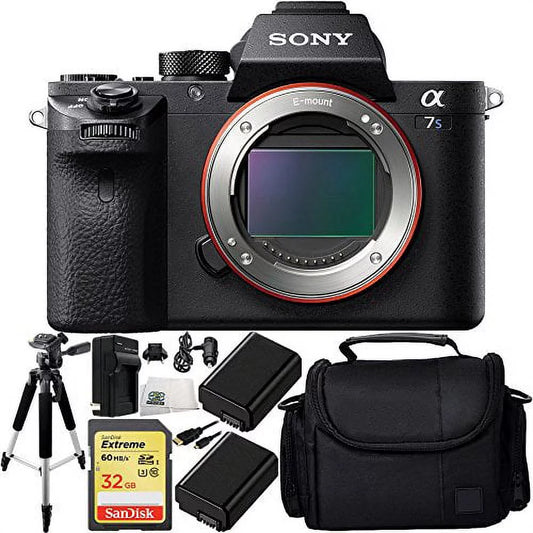 Sony Alpha a7S Mark II a7S II a7SII ILCE7SM2/B Mirrorless Camera 32GB Bundle 10PC Accessory Kit. Includes SanDisk 32GB E