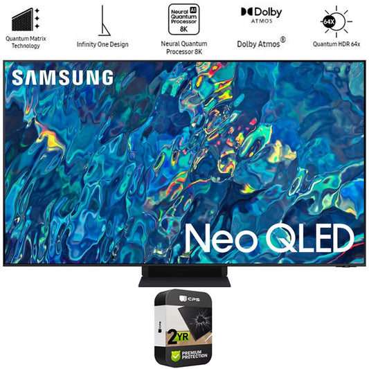Restored Samsung QN65QN95BAFXZA 65 Inch QN95B Neo QLED 4K Smart TV 2022 Bundle with 2 YR CPS Enhanced Protection Pack (Refurbished)
