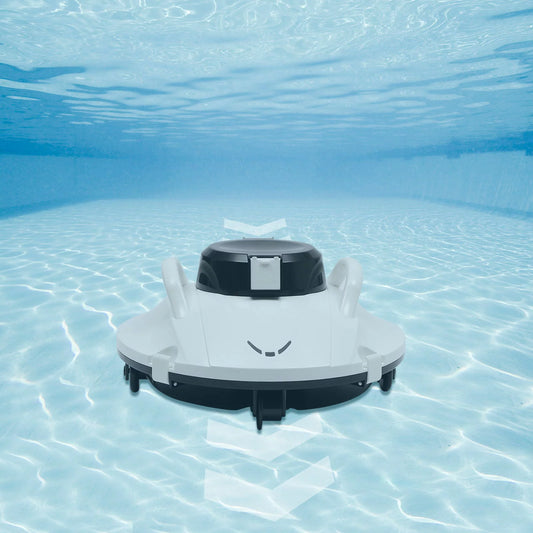 Wuzstar Cordless Pool Vacuum Portable Electric Robotic Pool Cleaner Lasts More than 110 Min