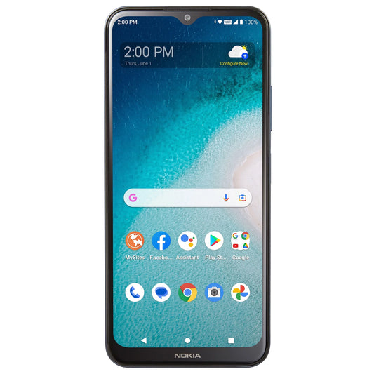 Straight Talk Nokia C300, 32GB, Blue - Prepaid Smartphone [Locked to Straight Talk]