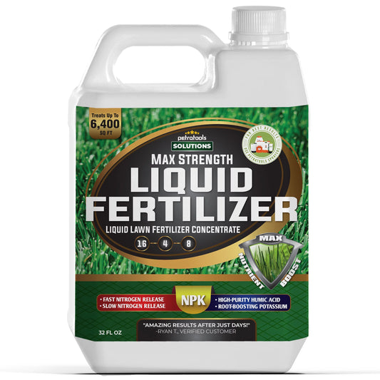 PetraTools Liquid Fertilizer, 16-4-8 Liquid Lawn Fertilizer - 32 Oz