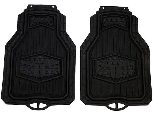 Floor Mat Set 2 Piece - Compatible with 1993 - 2019 Jeep Grand Cherokee 1994 1995 1996 1997 1998 1999 2000 2001 2002 2003 2004 2005 2006 2007 2008 2009 2010 2011 2012 2013 2014 2015 2016 2017