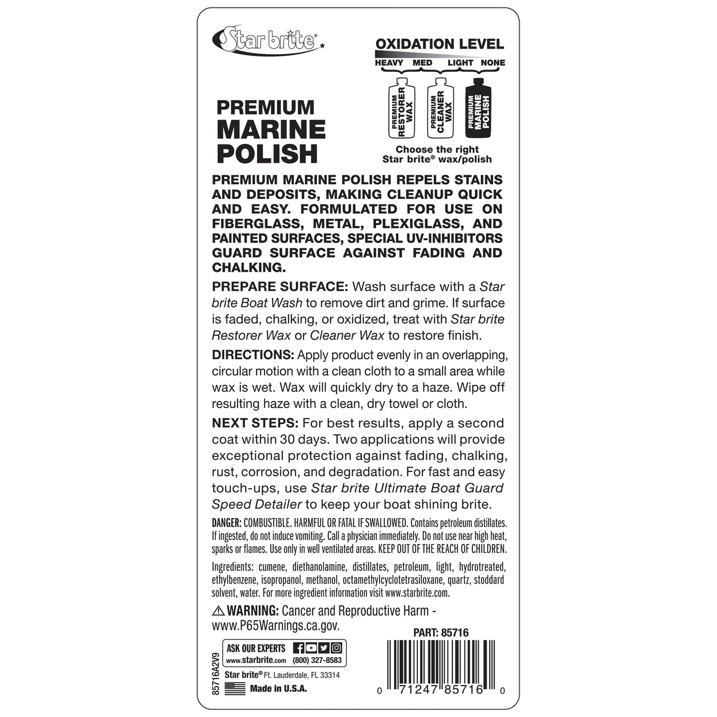 STAR BRITE Premium Marine Polish - 16 OZ
