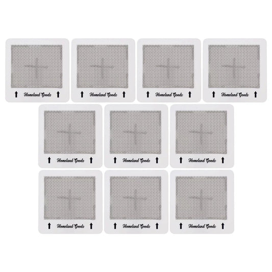 10 Pack Ceramic Ozone Plates for Alpine Ecoquest Living Air Healthy Living and New Comfort Air Purifiers, 4.5 x 4.5 Inches