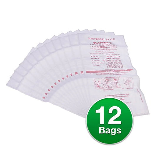 Genuine Vacuum Bag for Compatible with Kirby 204814G / Style F bag (12 Bags)
