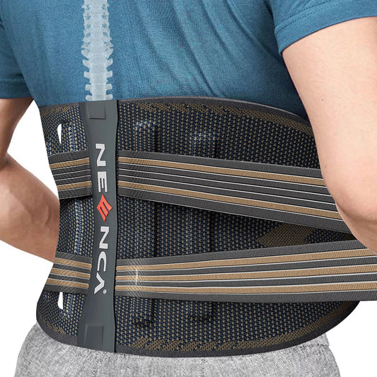 NEENCA Back Braces for Lower Back Pain Relief, Back Support Belt for Men Women, Breathable Lumbar Support Belt for Herniated Disc Sciatica-L