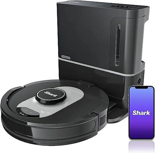 Open Box Shark AI Ultra Robot Vacuum Self-Empty Base Cordless HEPA UR250BE0U - Black