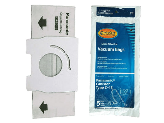 Panasonic Style C13 C-13 Micro Allergen Vacuum Bags AMC-S5EP MC-3900 Vac 818 [50 Bags]
