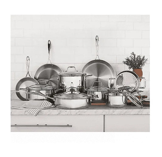 14PCTS 14 Piece Tri-Ply Cookware Set