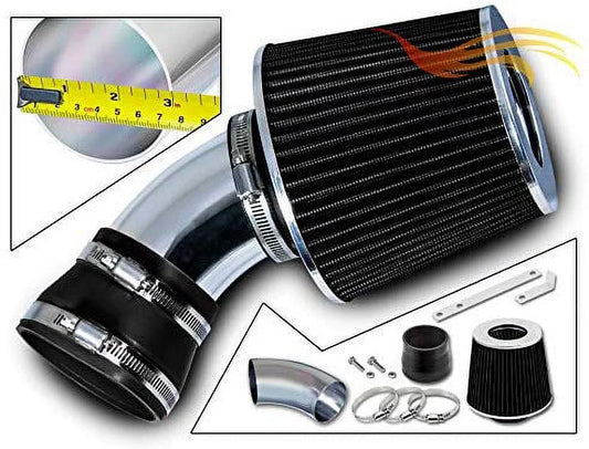 Rtunes Racing Short Ram Air Intake Kit + Filter Combo BLACK Compatible For 06-07 Chevy Malibu 3.9L V6 / 06-09 Pontiac G6 3.9L V6