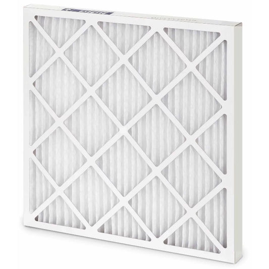 Pleated MERV 8 Standard Capacity Air Filter, 25W x 16H x 2D, Lot of 12