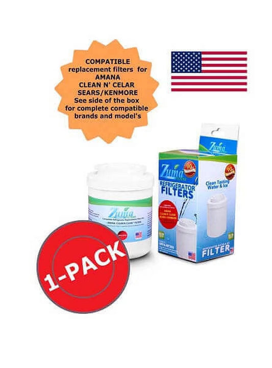 ZUMA Brand , Water and Ice Filter , Model # OPFA-RF300 , Compatible with Amana 12527302 - 1548 - Made in U.S.A.