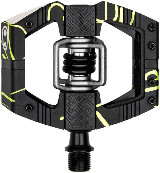 Crank Brothers Mallet E Dual Sided Clipless Pedals 9/16 Limited Splatter Lime