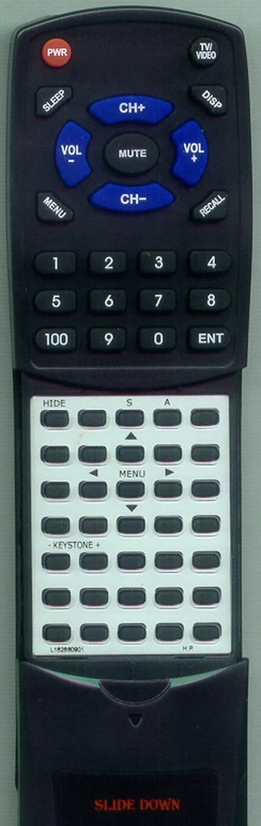 Replacement Remote for HP L1628-60901, L162860901, RTL162860901, HPL1628A, VP6111, VP6111 CCARD, VP6111CCARD, L1707A, VP6121, VP6121 CCARD, VP6121CCA