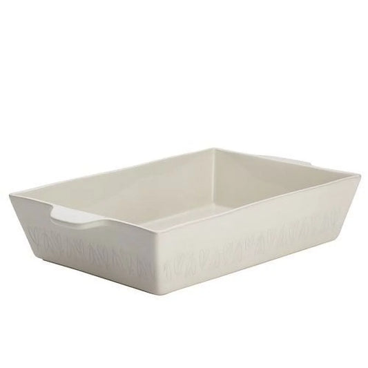 Ayesha Curry Home Collection Stoneware Rectangular Baker 9x13, Cream