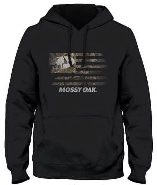 Mossy Oak Black Muscle Flag V3 Men Graphic Hoodie