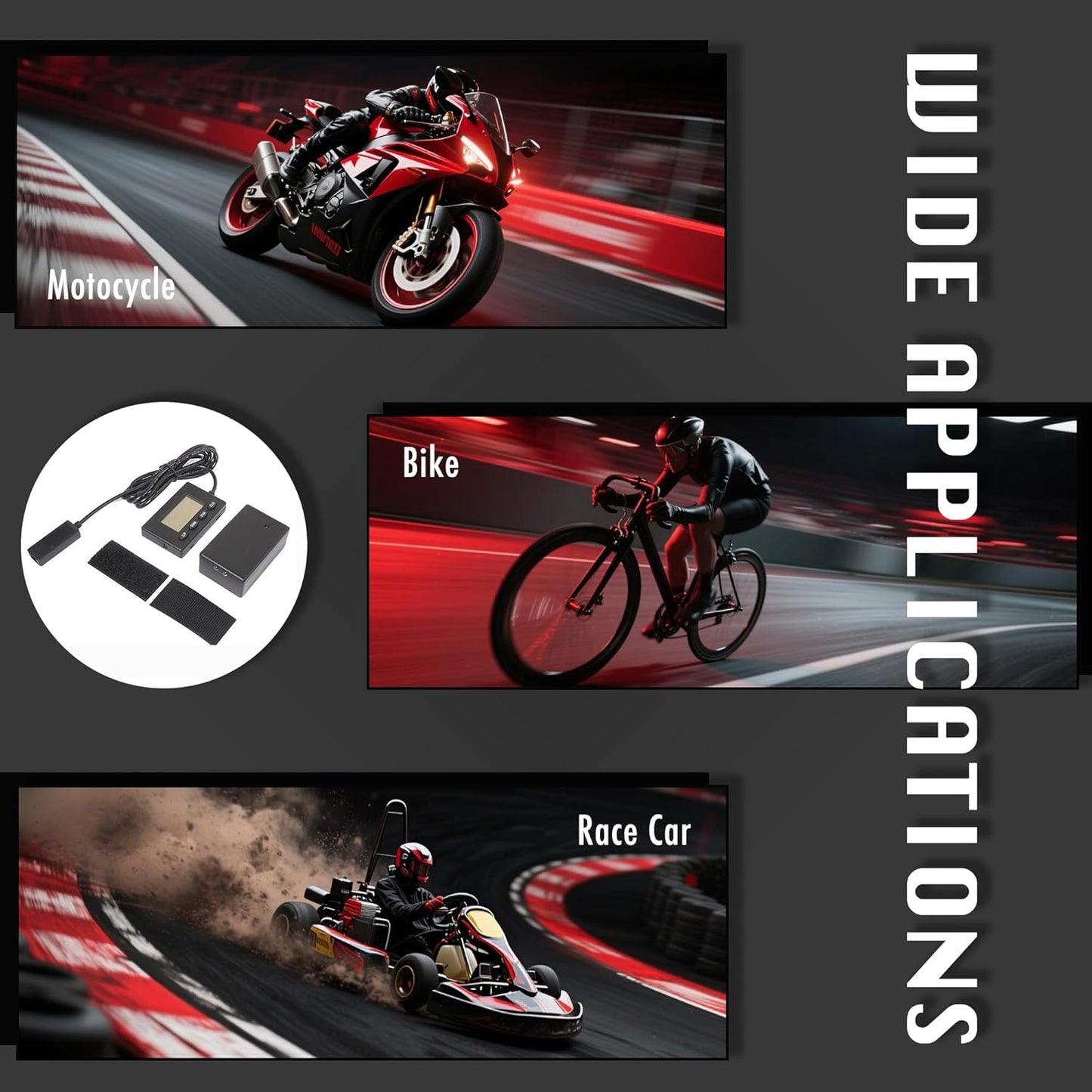 INEBIZ LT-2 Race Receiver for Racing, Track Day Timer, Infrared Lap Counter Universal for Cars, Motorcycles, Bikes