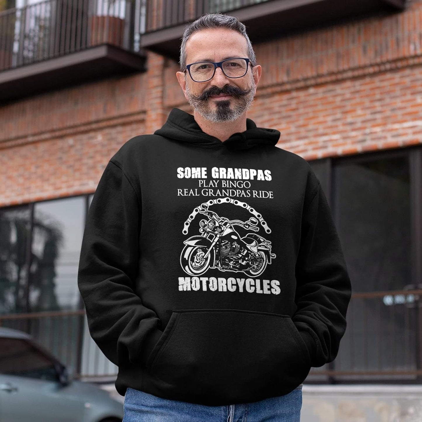 Crazy Love Shirts Motorcycle Pullover Hoodies Gift Ideas for Biker Lovers Motorcycle Long Sleeve Hoodie