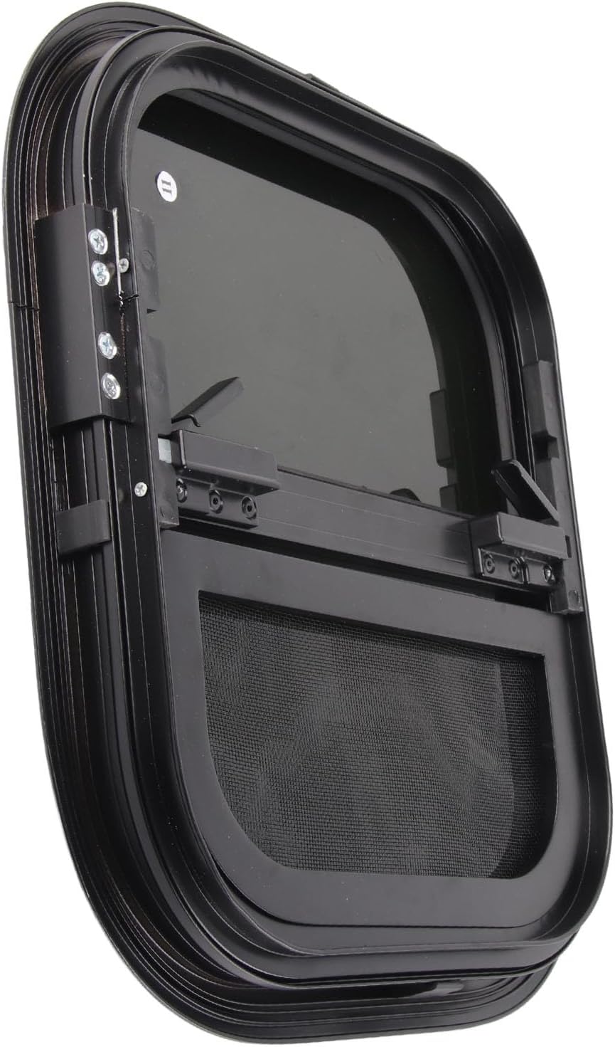 RV Sliding with Screen 440mm H 390mm W Tinted Tempering Glass Waterproof for Motorhome Trailer
