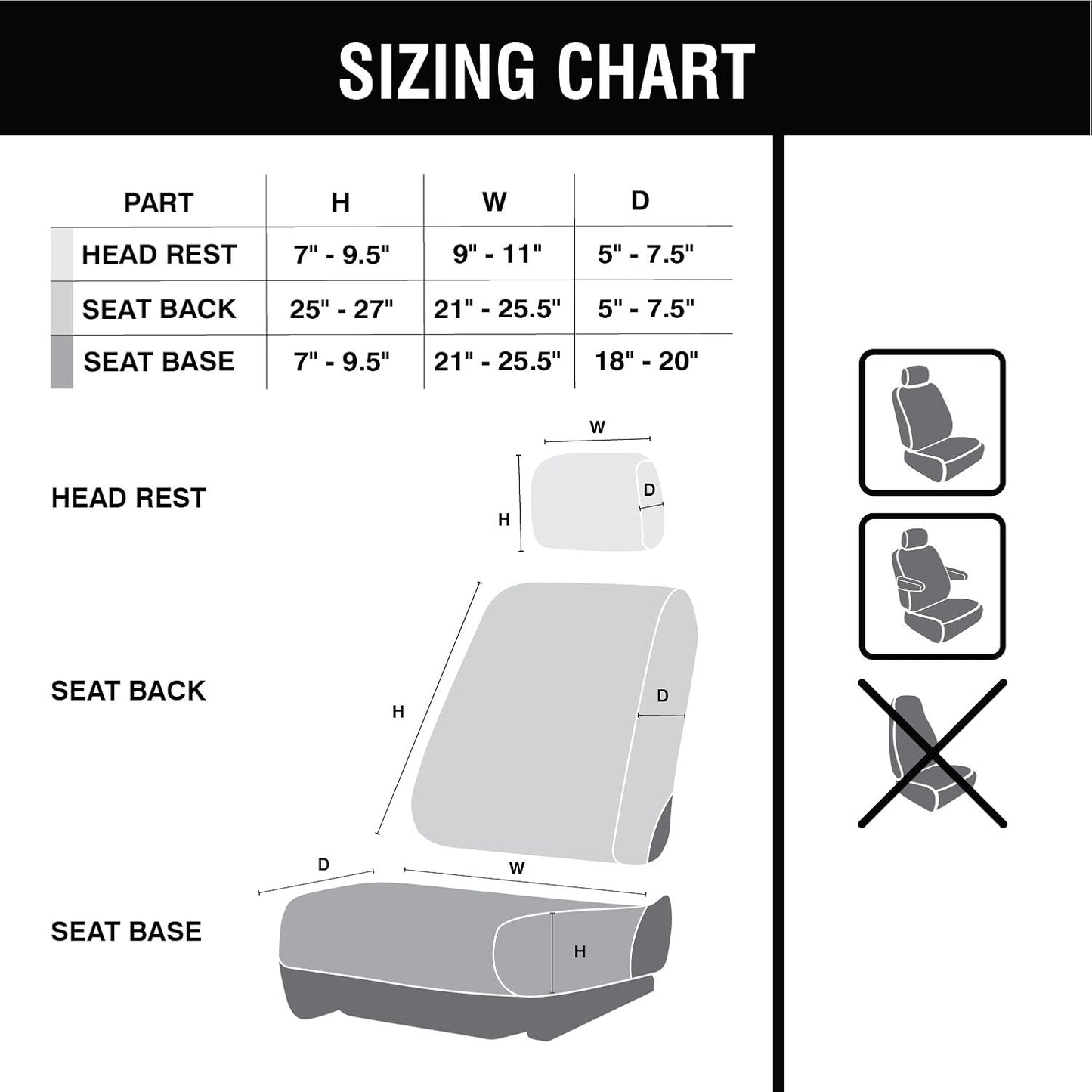 Chris Kyle American Sniper Tactical Low Back Seat Cover, Water Resistant with Seat Back Adjustable Rifle Straps and Molle Webbing for Storage