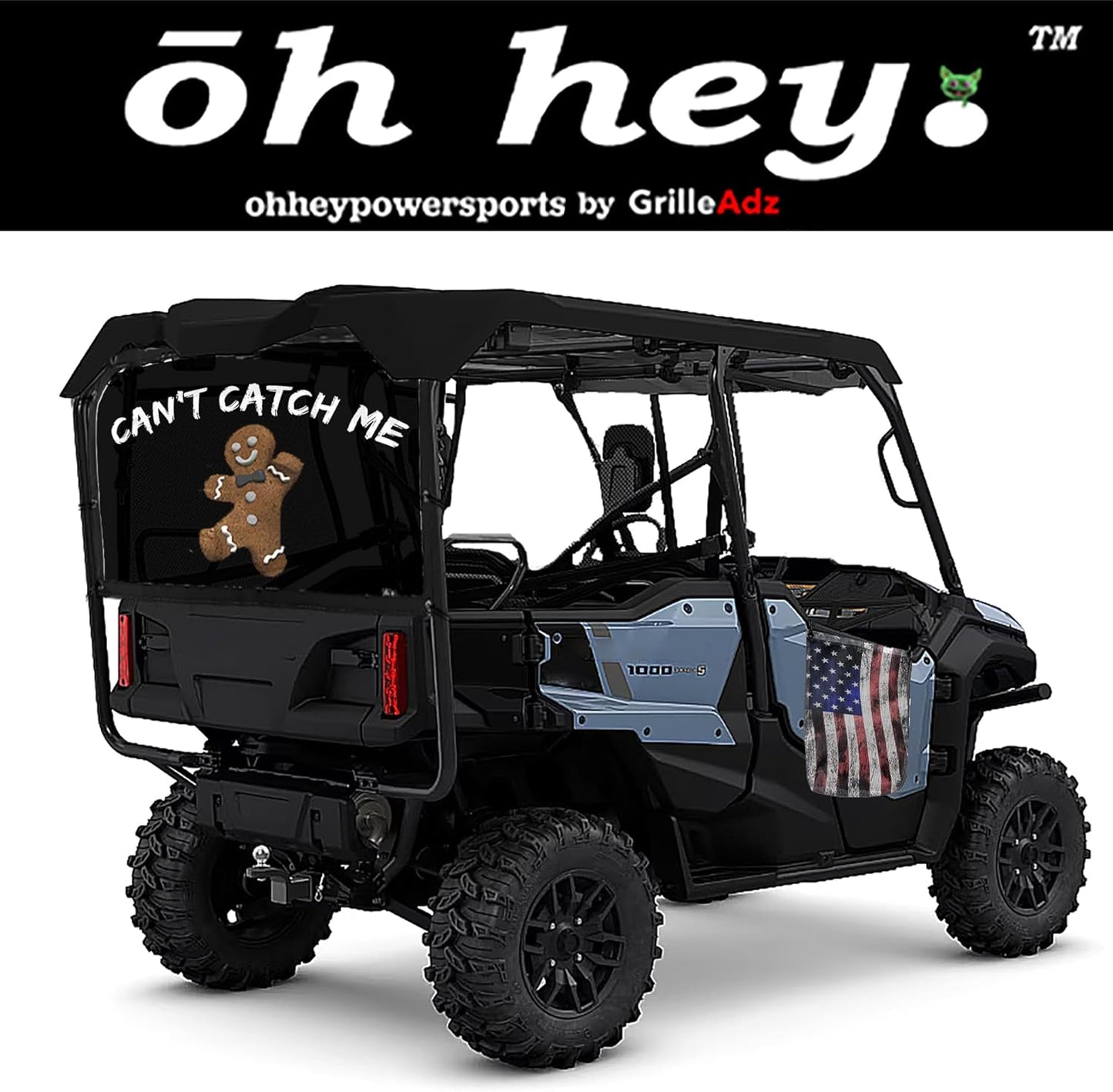 GrilleAdz Universal UTV/Golf Cart/Marine/Outdoor Mesh Trash Bag-If You Can Read This...