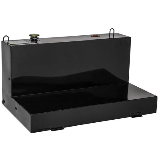 Crescent Jobox Steel Transfer Tank 100 Gallon L-Shaped Black