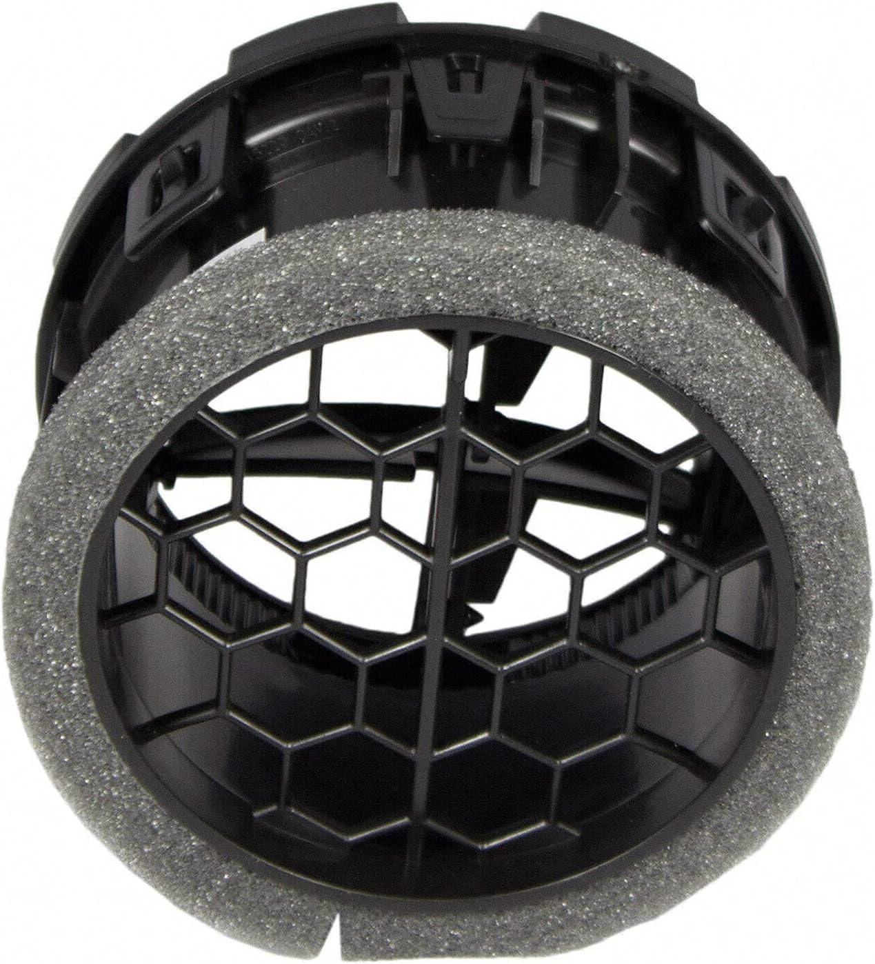 Parts Port Set of 2 Black Dash Board Air Vent/HVAC Vent Fits for 11-16 Ford F-250 F-350 F-450 F-550, Replaces OEM BC3Z-19893-AA, 75302B-2