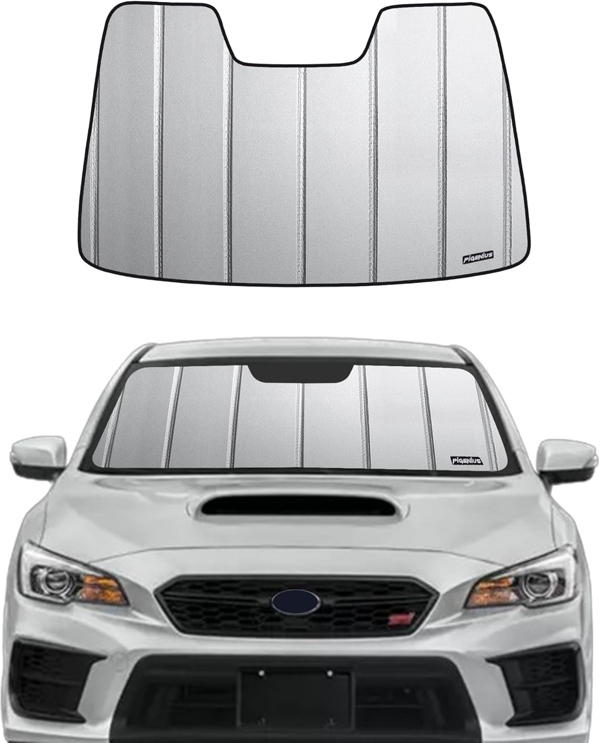 Pigenius Windshield Sun Shade for 2022 Subaru WRX Front Window Sunshade - Premium Folding Sunshade(Without Eyesight Driver Assist)