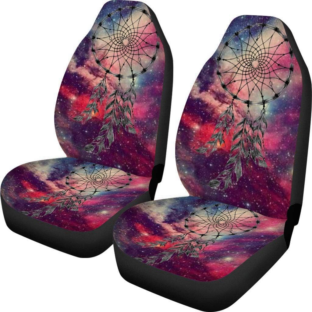 TOADDMOS Bohemian Colorful Mandala Patchwork Car Seat Covers Bucket Front Seats Protector,Universal Fit Cars,Sedan,SUV