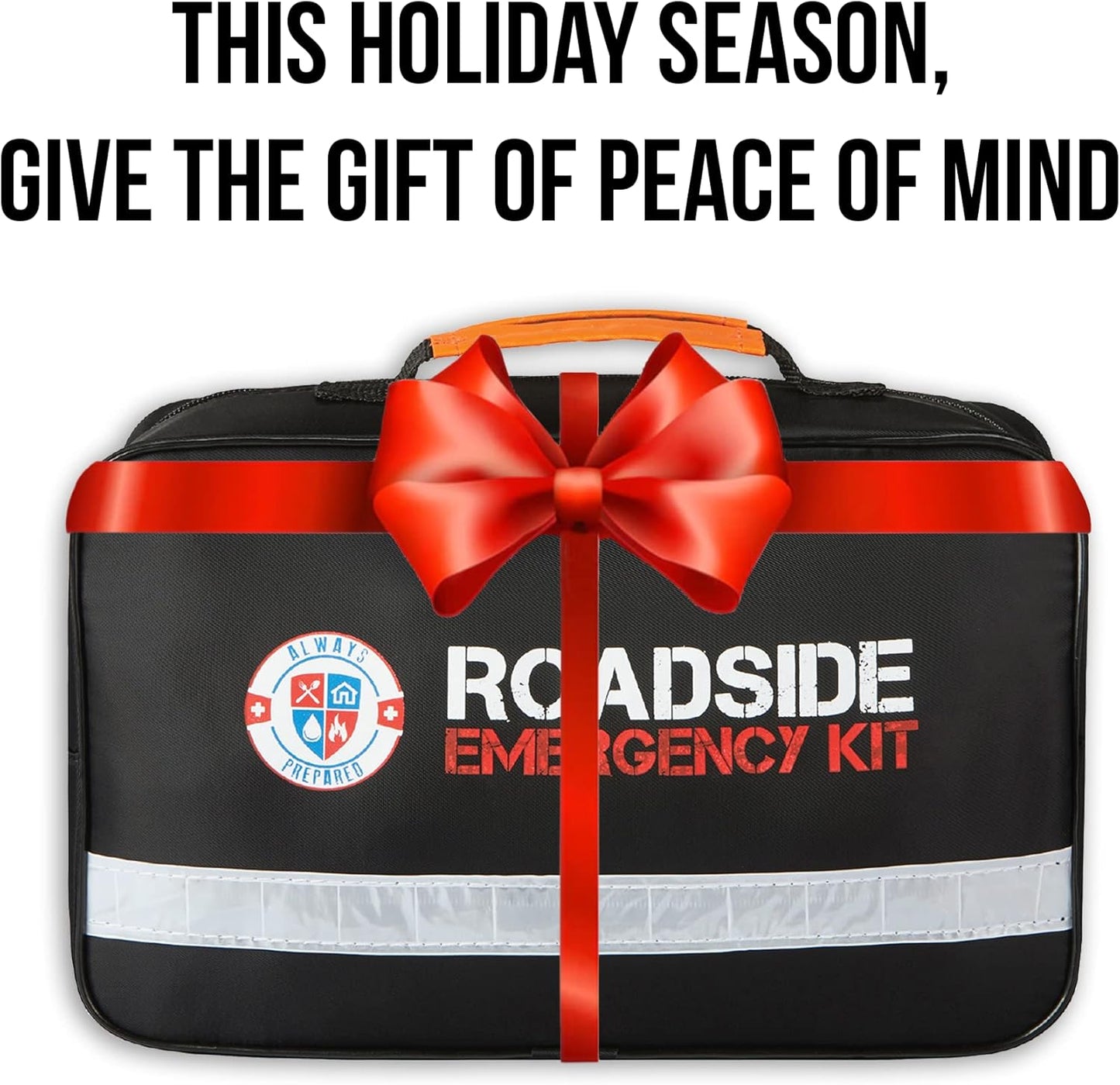 Always Prepared 125-Piece Roadside Assistance Auto Emergency Kit with Jumper Cables