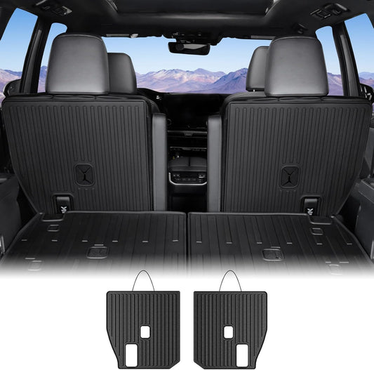 HOUCLEMIC Kick Mats for Grand Highlander Accessories, 2nd Row All-Weather TPE Seat Back Covers Backrest Mats for 2024 Grand Highlander Accessories (7 Seater Captain Chairs Only), CXHW2023G0005H