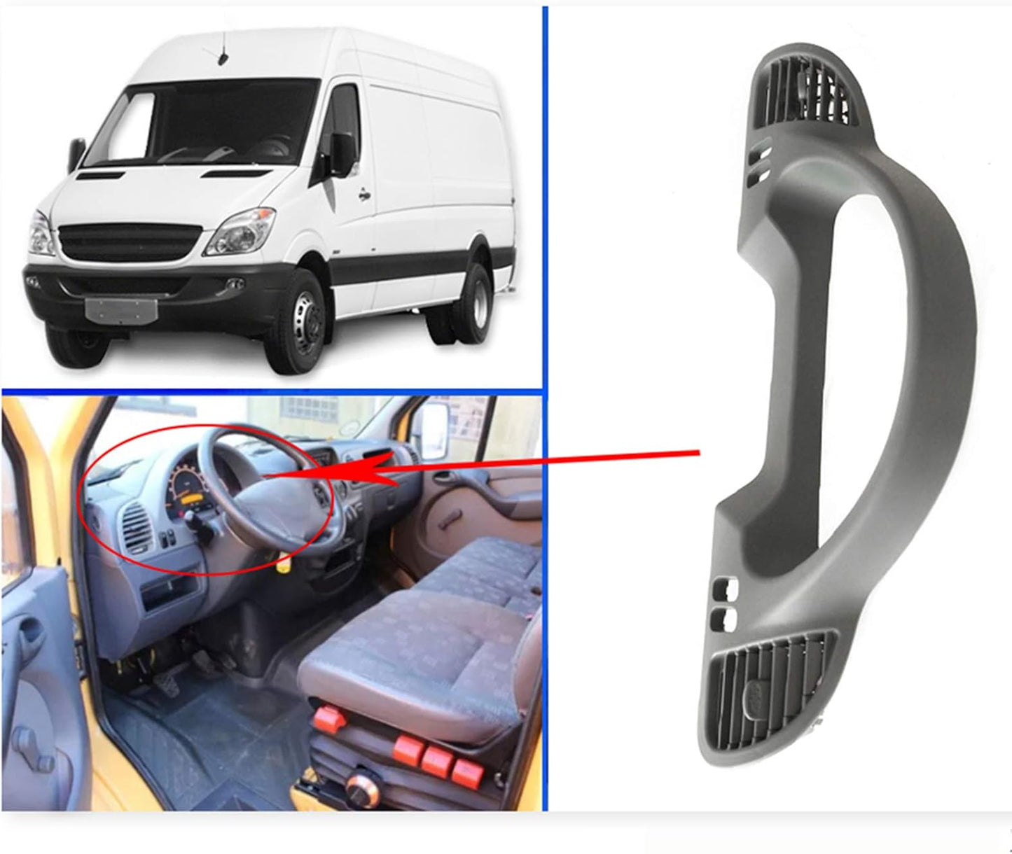 Dashboard Panel Housing Cover Trim Dash Cluster Instrument Bezel for Dodge Sprinter 901 902 903 904 905 1995-2006 OE 9016801439