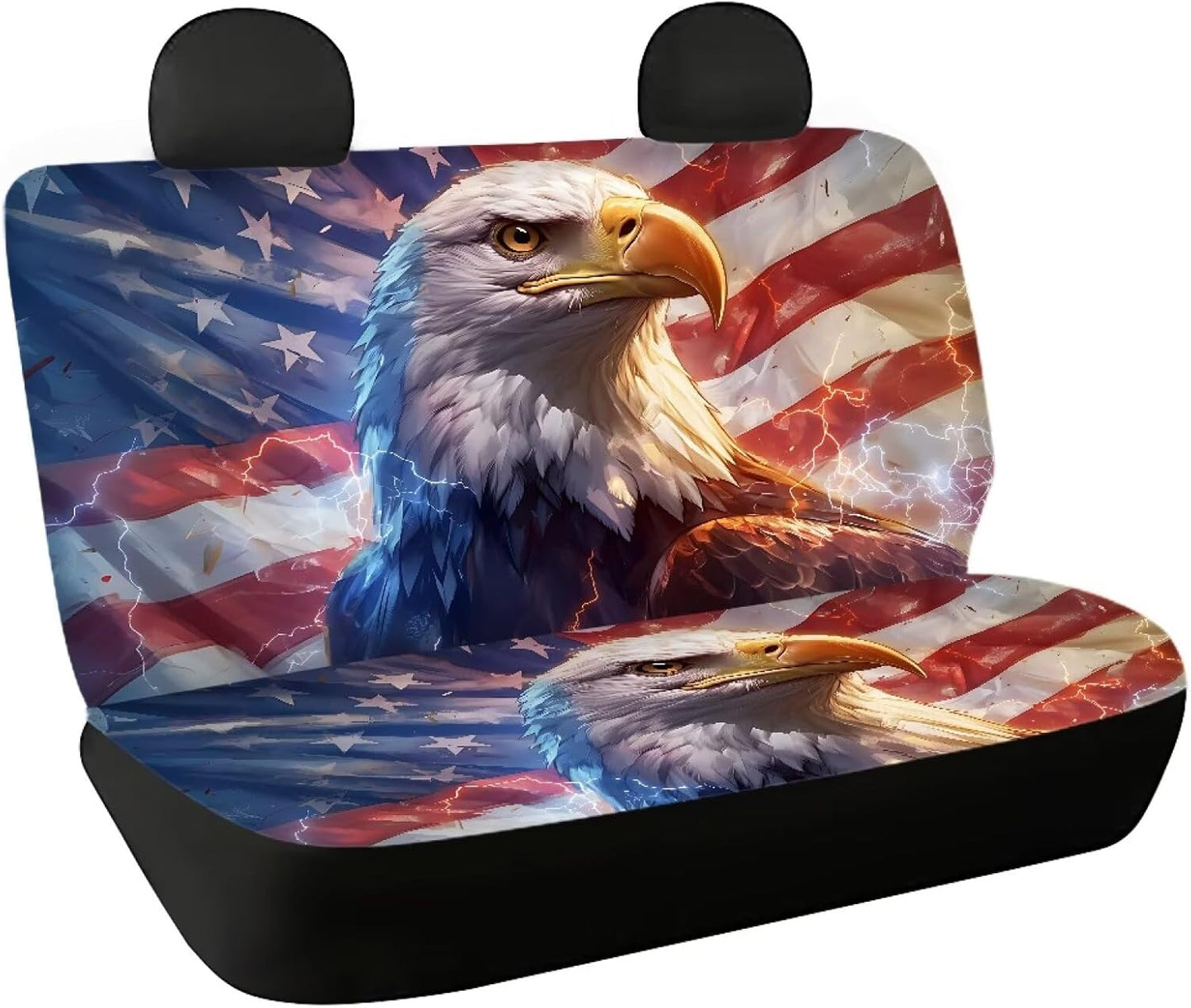 AFPANQZ Cowhide Milk Cow Print Car Rear Bench Protective Seat Cover - Brown, Polyester Fabric, Universal Fit, Full Wrap, Dust-Proof - For Trucks, Vans, SUVs