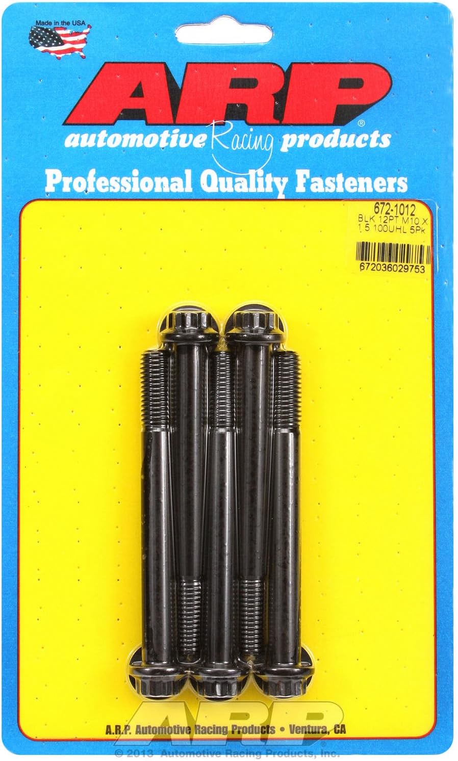 ARP (672-1012) Oxide Bolt, Black