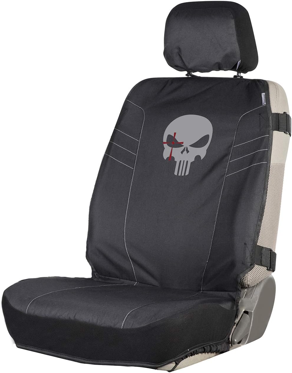 Chris Kyle American Sniper Tactical Low Back Seat Cover, Water Resistant with Seat Back Adjustable Rifle Straps and Molle Webbing for Storage