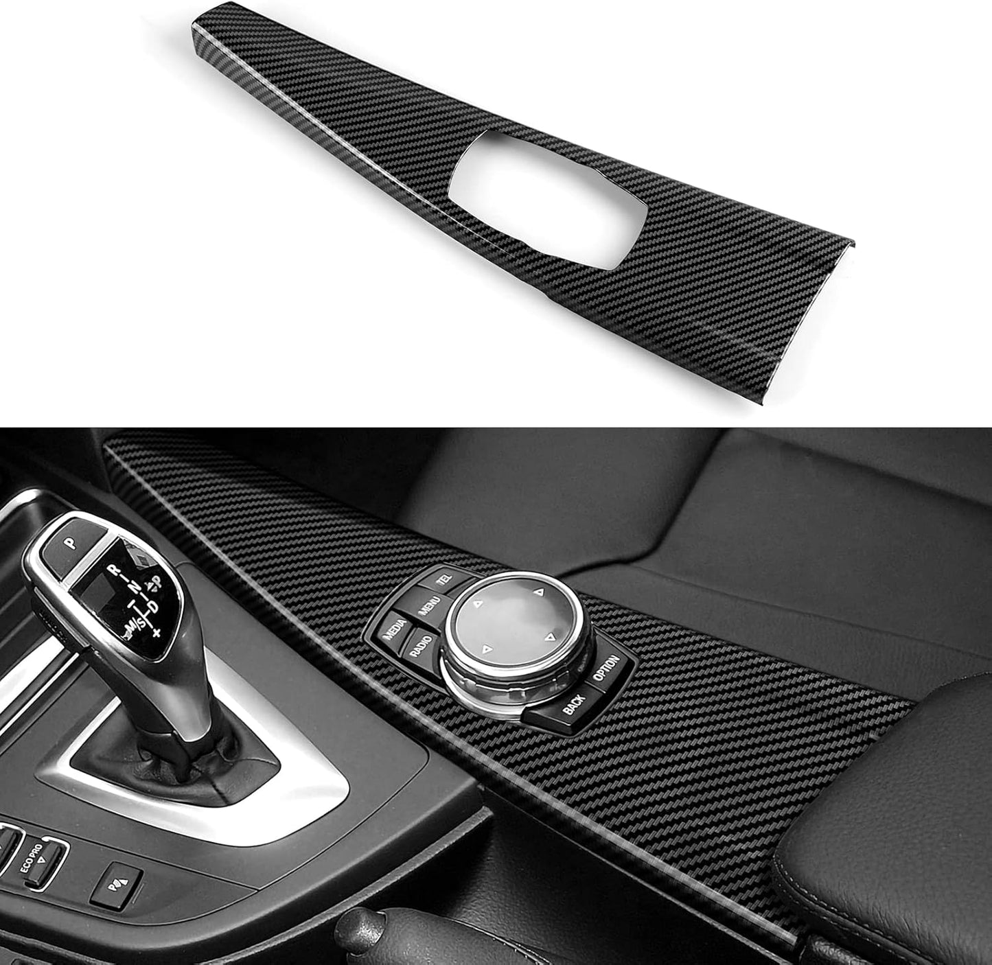 HENGYUESHANG Car Door Pull Handles Cover Carbon Style ABS Trim Decoration fits for BMW 3 4 Series F30 F31 F34 3GT F32 F33 F36 2012-2019 Interior Accessories