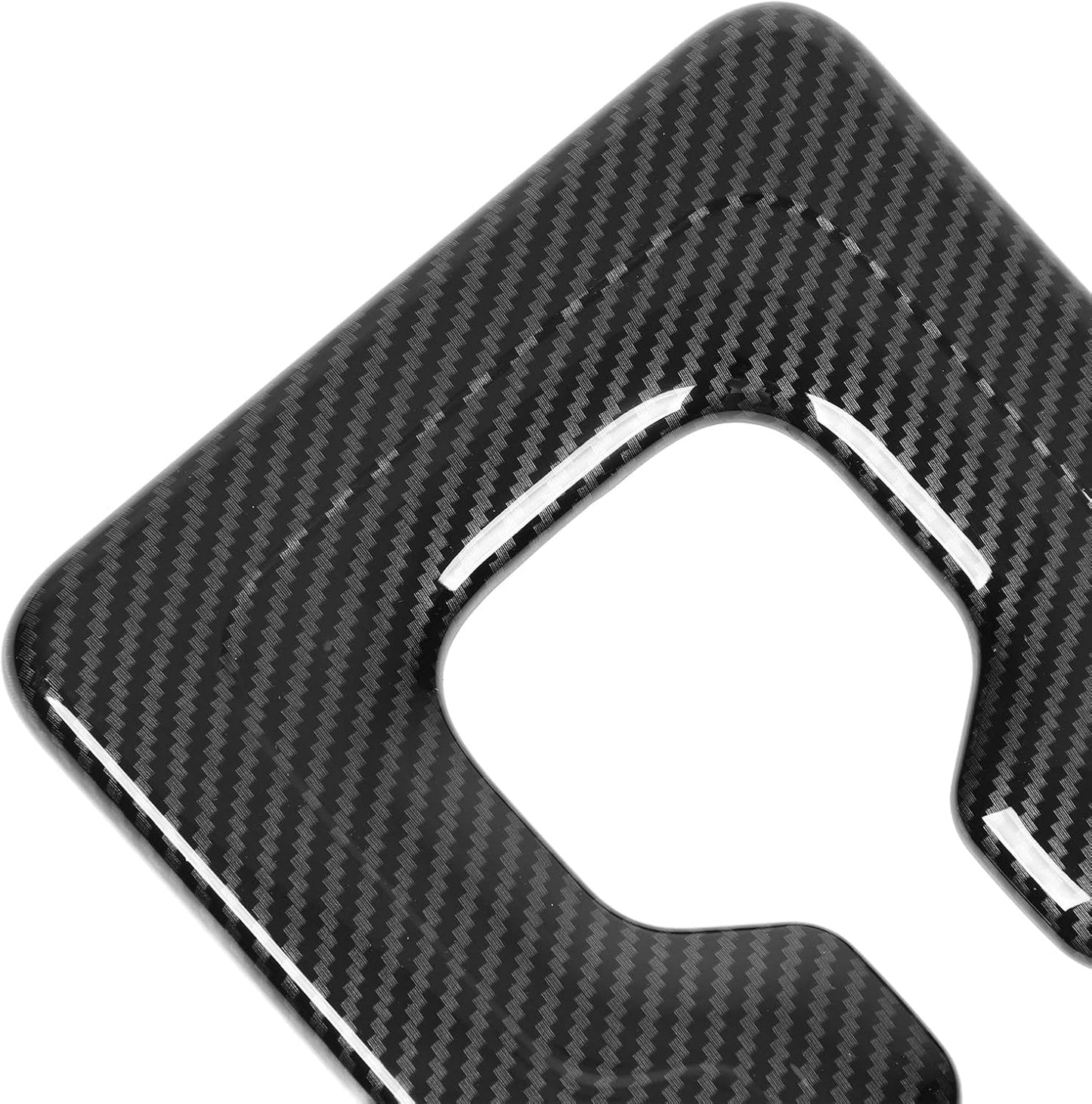 Center Console Water Cup Holder Frame, Rear Water Cup Holder Frame Cover Trim Carbon Fiber Look Replacement for Mitsubishi Outlander 2023