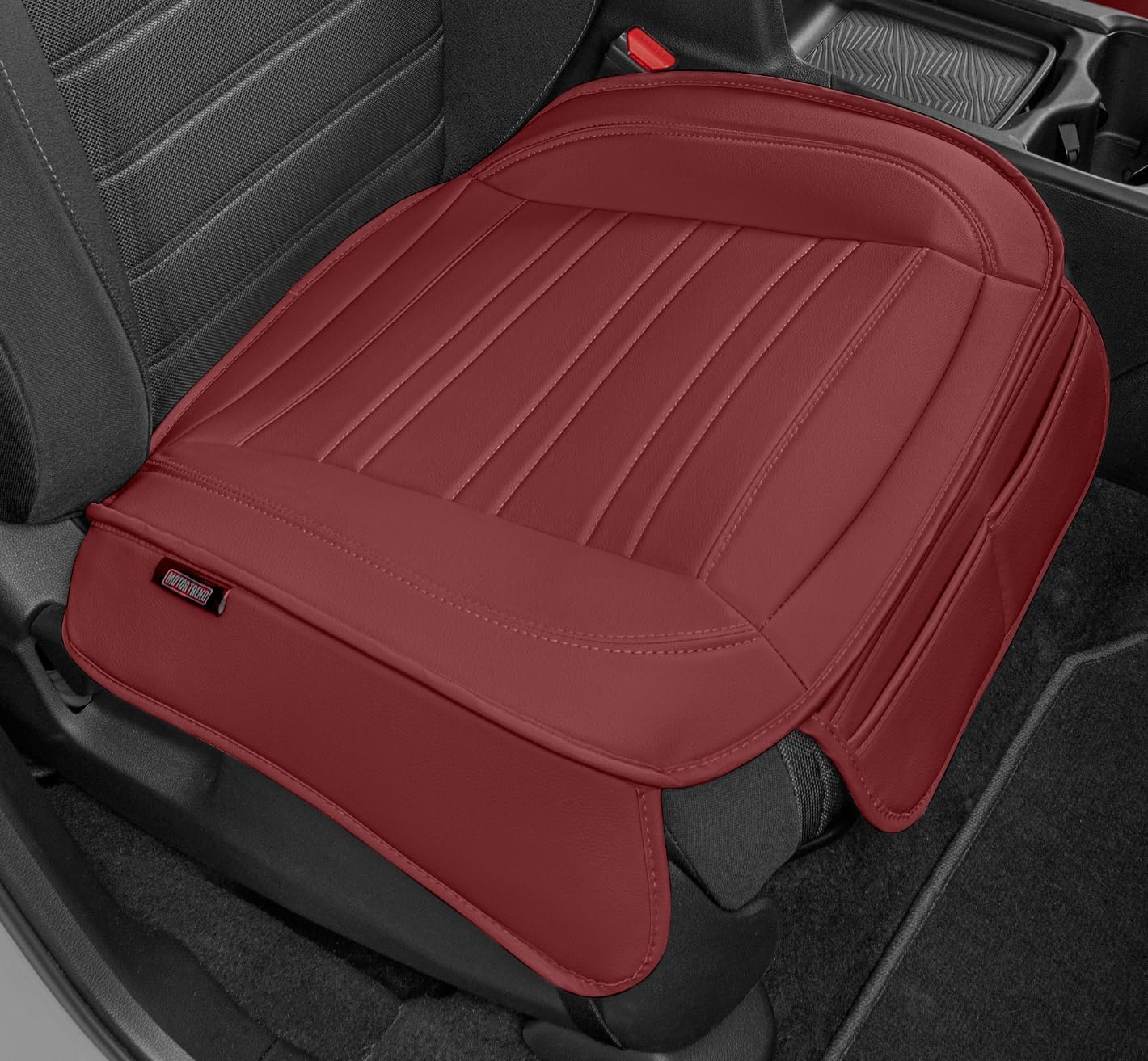 BDK Auto MTSC-421-CC: Motor Trend Pu Leather Seat Cushion/Charcoal