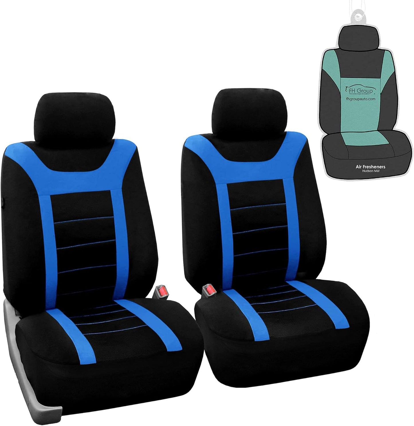 FH Group Car Seat Covers Sports Seat Covers Front Seats Only, Airbag Compatible Beige Black Automotive Seat Cover Combo Small Car Seat Cover Design Universal Fit Interior Accessories Cars Trucks SUVs