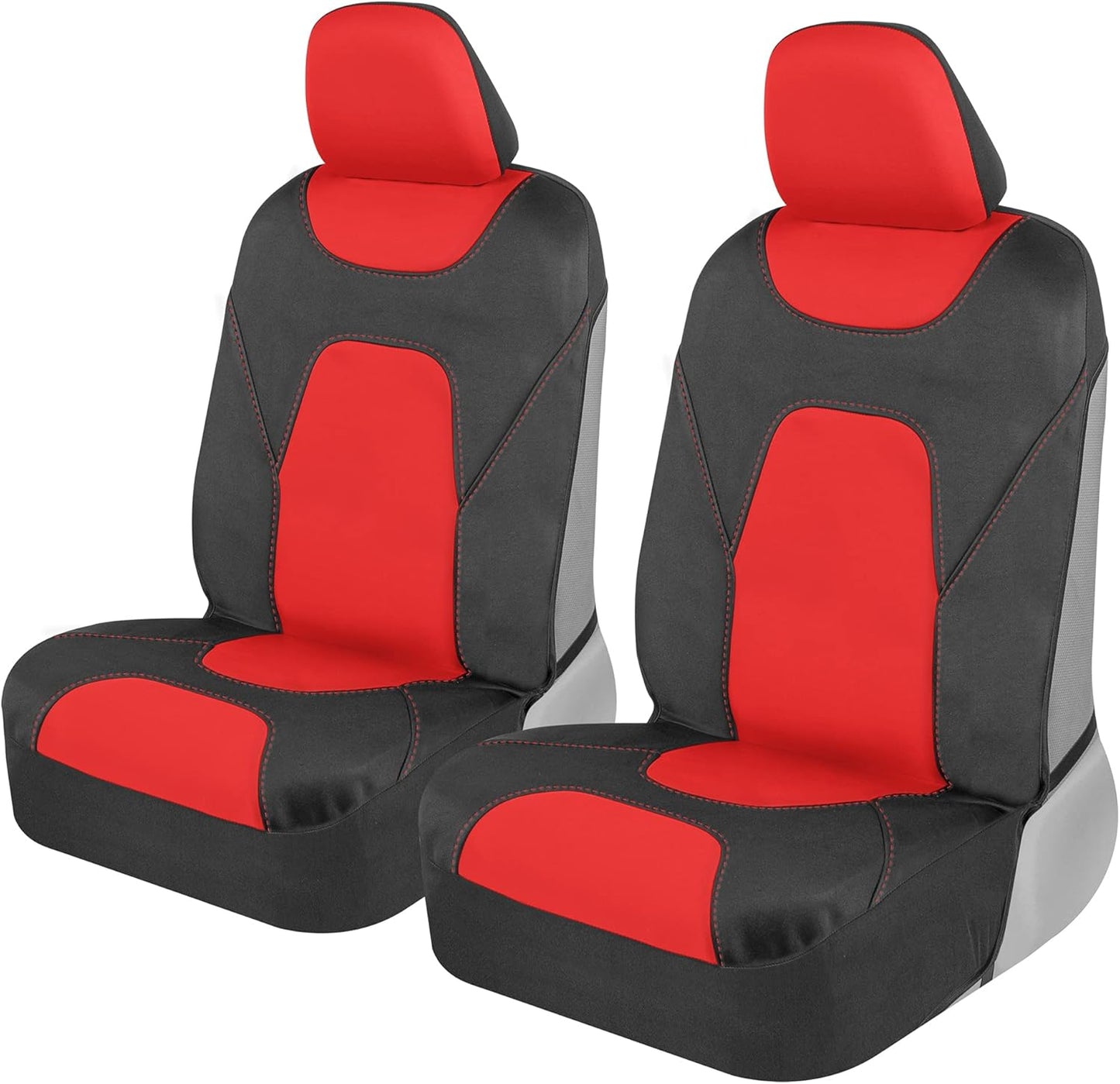 Motor Trend AquaShield Waterproof Front Seat Covers, Black Seat Covers for Cars – Padded Neoprene Front Car Seat Cover, SUV Seat Covers Protector - Car Interior Cover for Auto Truck & Van