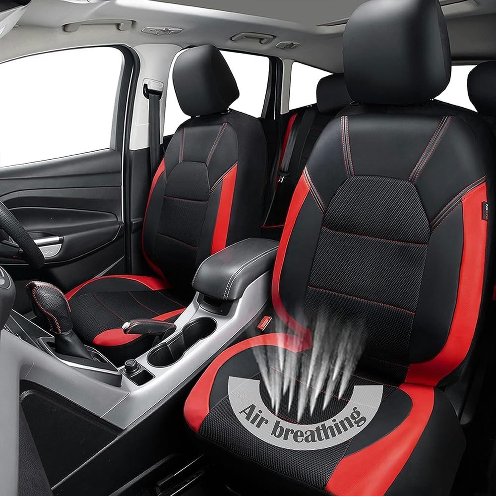 Car Seat Cover Sets 5 Seats for Hyundai Kona Hybrid SX2 2024 2025,Full Surround Breathable Seat Covers Adjustable Seat Protector Front Rear Seat Covers Seat Cushion,D