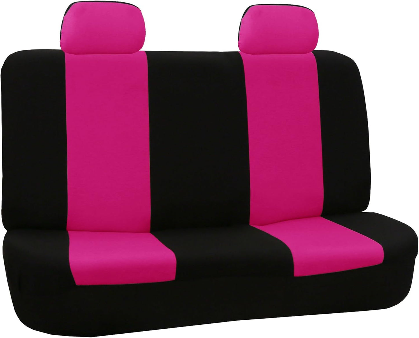 FH Group Car Seat Covers Front Set Cloth -Seat Covers for Low Back Seats with Removable Headrest,Universal Fit,Automotive Seat Cover,Airbag Compatible Car Seat Cover for SUV,Sedan,Van Burgundy