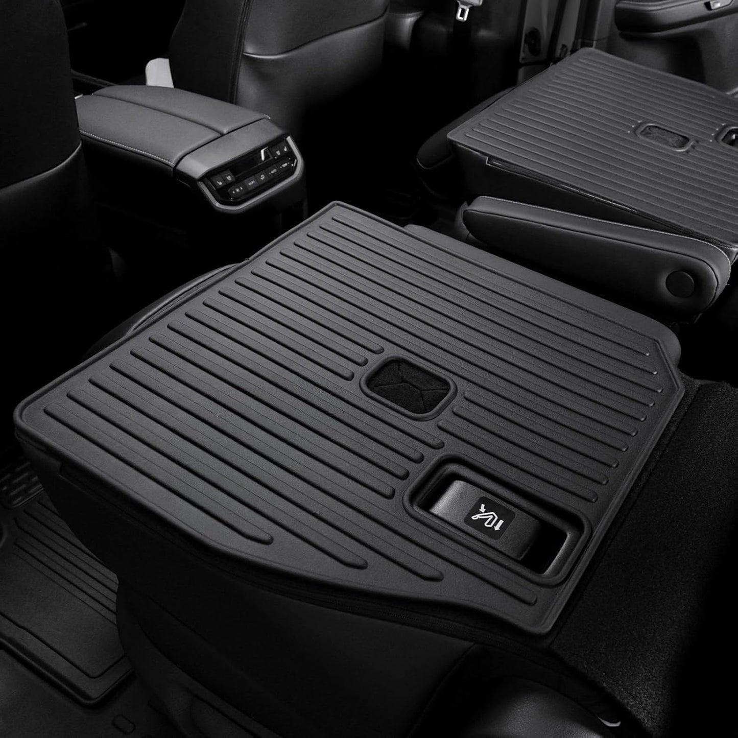 HOUCLEMIC Kick Mats for Grand Highlander Accessories, 2nd Row All-Weather TPE Seat Back Covers Backrest Mats for 2024 Grand Highlander Accessories (7 Seater Captain Chairs Only), CXHW2023G0005H
